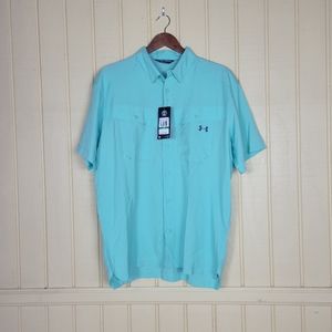 Under Armour Mens UPF 30 short sleeve shirt Size L  Color:  green